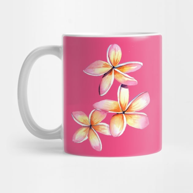 Aloha Plumeria Flowers by KauaiArtist